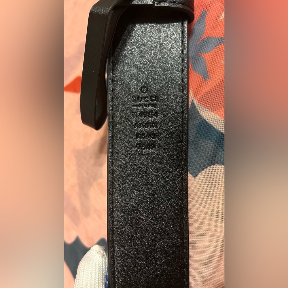 GG Men’s Matte Black Belt:CLEARLY READ & ASK Q’s B4 Purchase!!! SIZE:32 - Picture 6 of 11